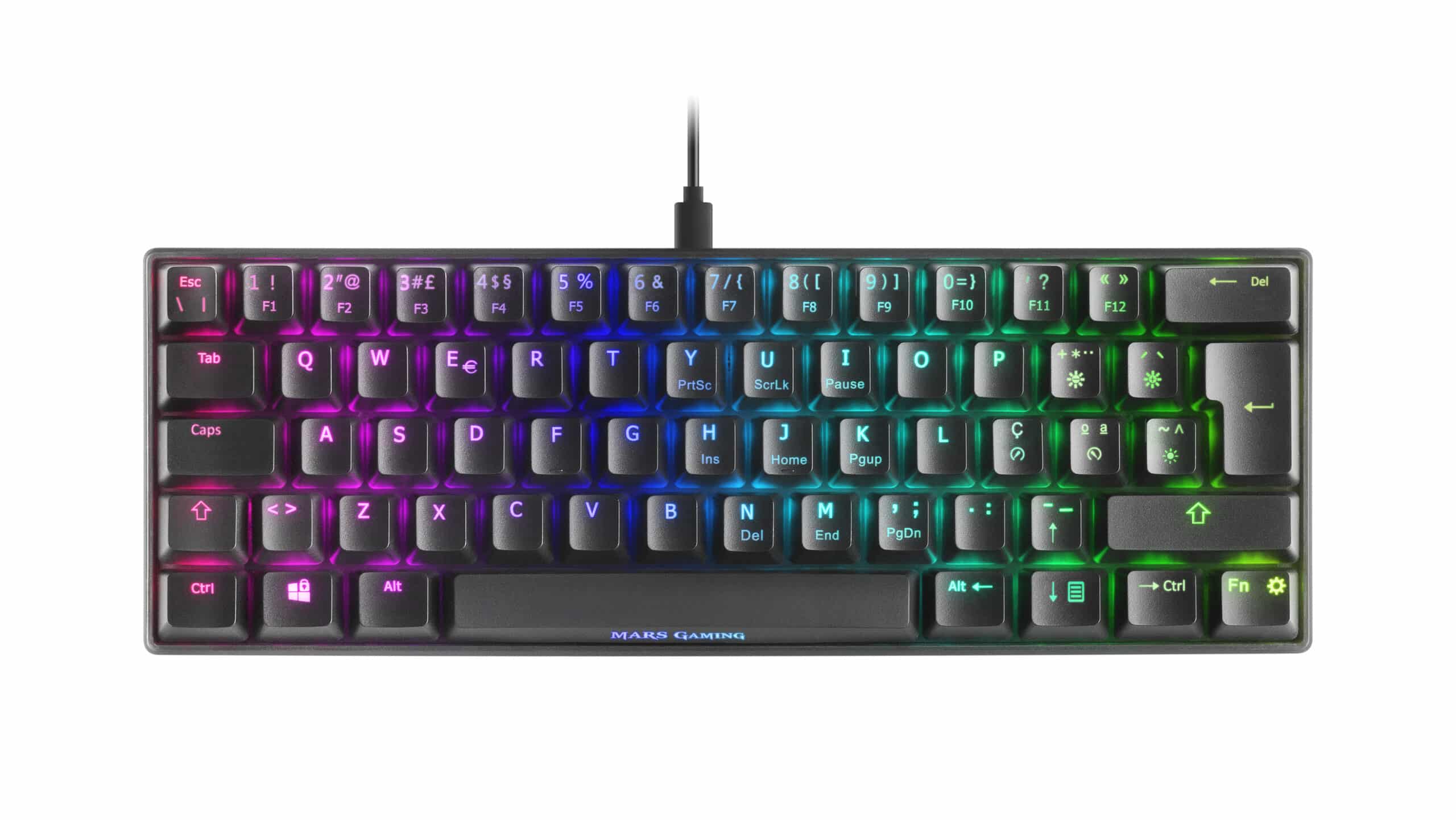 Teclado Mecânico Mars Gaming MKMini 60% Outemu Pro Blue