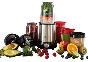 Liquidificador de Mesa 0,7L 700W Nutri Boost (Preto/Prateado) - RUSSELL HOBBS