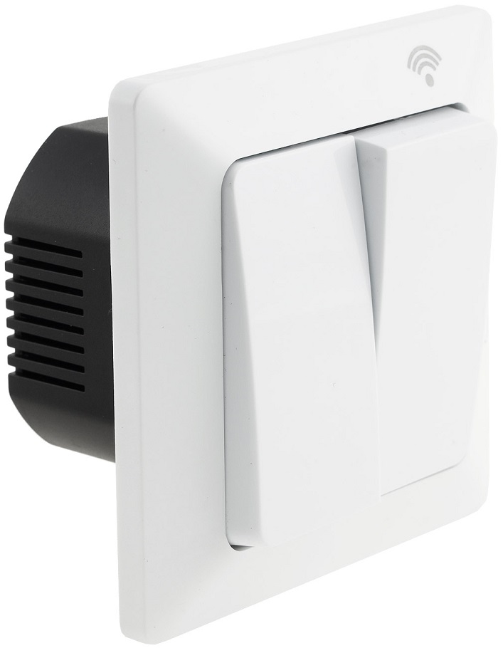 Interruptor Duplo Inteligente s/ Fios Wi-Fi 220V 10A 2000W - MILOS