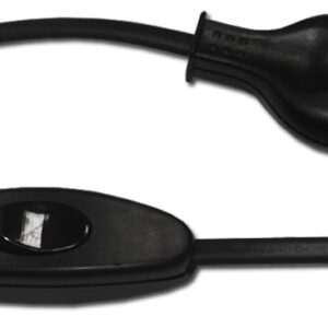 Extens?o Preta 2P c/ Ficha + Interruptor Passagem (1,5 mts)