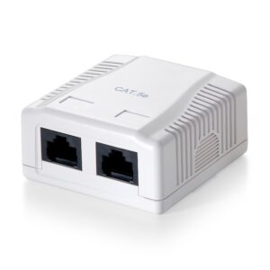 Tomada Rede 2x RJ45 UTP Cat.5e - EQUIP