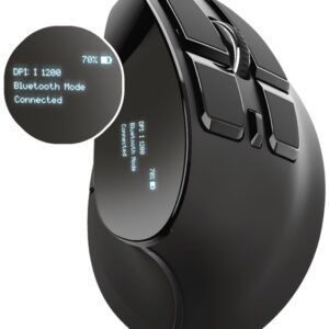 Rato Wireless/Bluetooth Óptico Voxx Ergonomic 2400 DPI (Preto) - TRUST