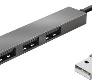 Minihub USB de 4 Portas (Prata) - TRUST