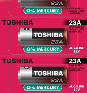 Pilha Alcalina 12V 23A - TOSHIBA