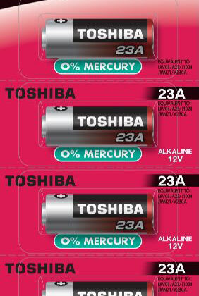 Pilha Alcalina 12V 23A - TOSHIBA