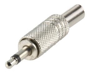Ficha Jack 3,5mm Met?lica Mono