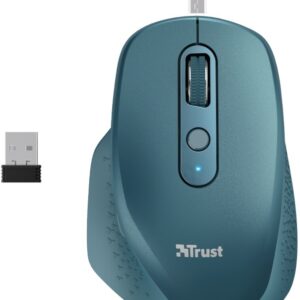 Rato s/ Fios Ozaa 2400 DPI (Azul) - TRUST