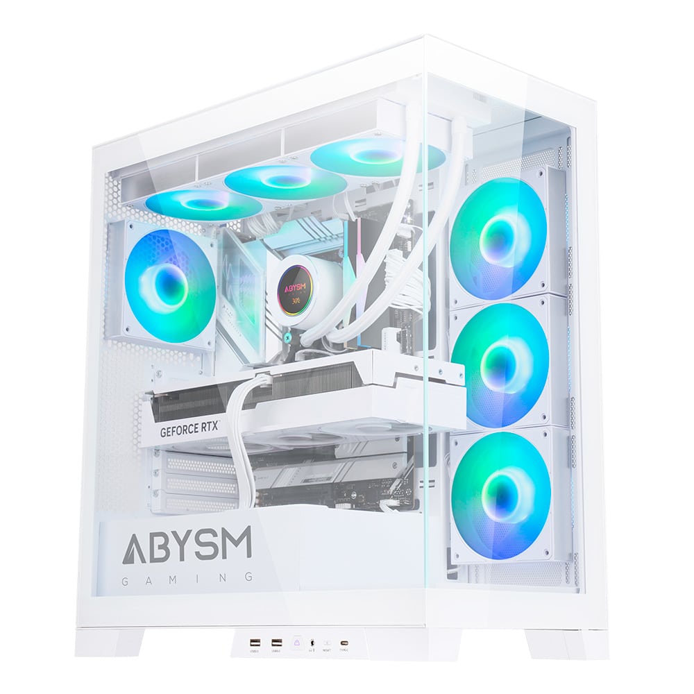 Caixa Abysm Danube Sava H500 Branco ATX ARGB