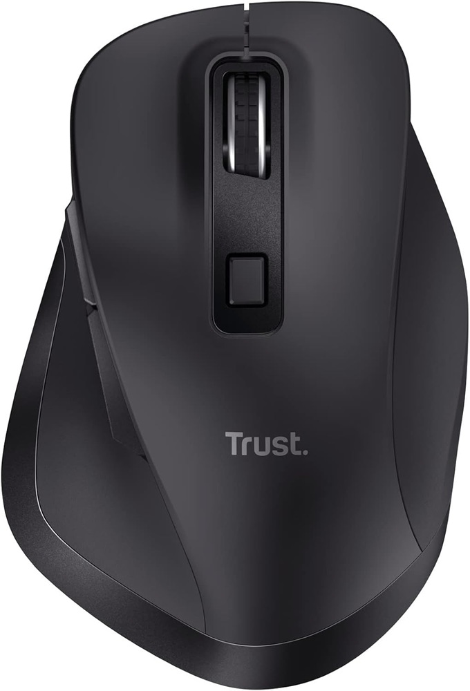 Rato Ótico Fyda RF Wireless + USB Type-A 2400DPI (Preto) - TRUST