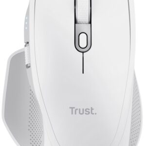 Rato Ergonómico RF Wireless/Bluetooth Ótico Ozaa+ 3200DPI (Branco) - TRUST