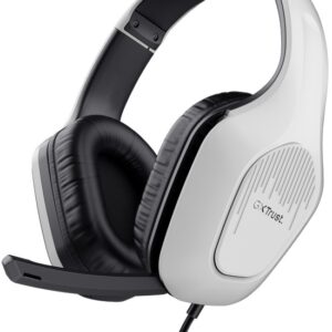 Auscultadores Headset Gaming GXT 415PS Zirox (Preto/Branco) - TRUST