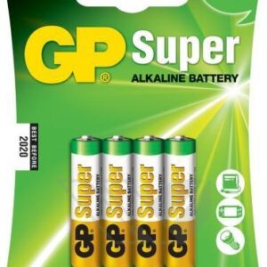 Blister 4 Pilhas Alcalinas LR03 AAA - GP