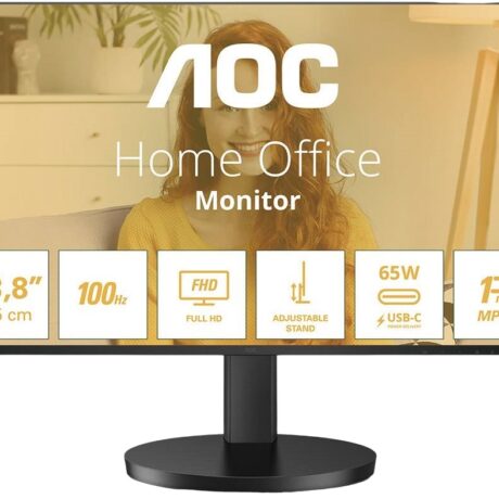Monitor 23.8 B3 24B3CF2 LED Full HD (Preto) - AOC