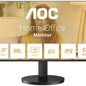 Monitor IPS LED 23.8 24B3HA2 Full HD 16:9 100Hz Adaptive-Sync (Preto) - AOC