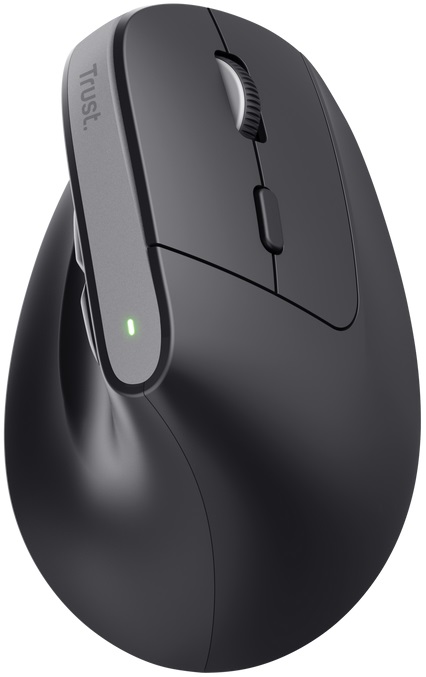 Rato Ergonómico Wireless/Bluetooth Ótico Bayo+ 2400DPI (Preto) - TRUST