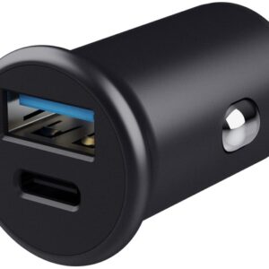 Carregador Isqueiro Duplo USB-C / USB-A 38W (Preto) - TRUST