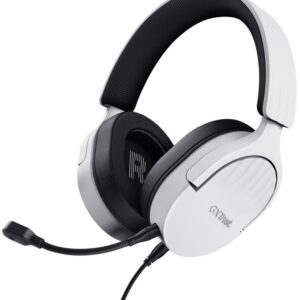 Auscultadores Headset Gaming Trust GXT 489W Fayzo c/ Fio Jack 3.5mm (Preto/Branco) - TRUST