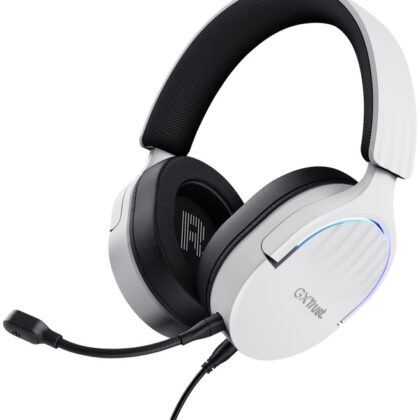 Auscultadores Headset Gaming GXT 490 Fayzo c/ Fios USB Type-A (Preto/Branco) - TRUST