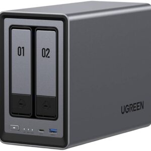 NAS NASync DXP2800 Intel N100 8GB 2 Baías – UGREEN