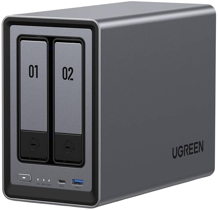 NAS NASync DXP2800 Intel N100 8GB 2 Baías - UGREEN