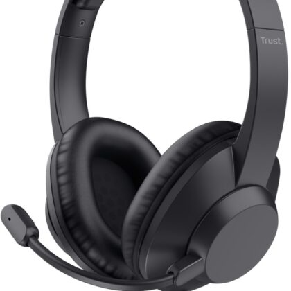 Auscultadores Headset Ayda Max c/ Fios Jack 3.5mm (Preto) - TRUST