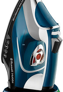 Ferro a Vapor Cordless One Temperature 2600W (Preto/Azul/Branco) - RUSSELL HOBBS