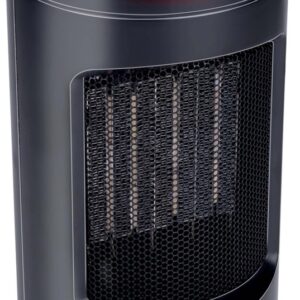 Aquecedor Ventilador PTC 2-EM-1 Quente e Frio 1200W c/ Termostato Digital (Preto) - ALPINA
