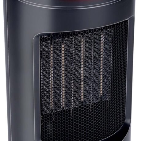 Aquecedor Ventilador PTC 2-EM-1 Quente e Frio 1200W c/ Termostato Digital (Preto) - ALPINA