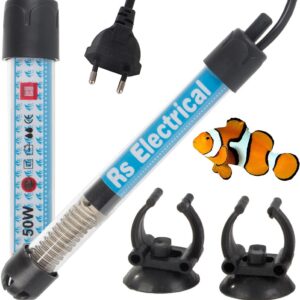 Aquecedor de Aquário 50W c/ Controlo de Temperatura - 50L