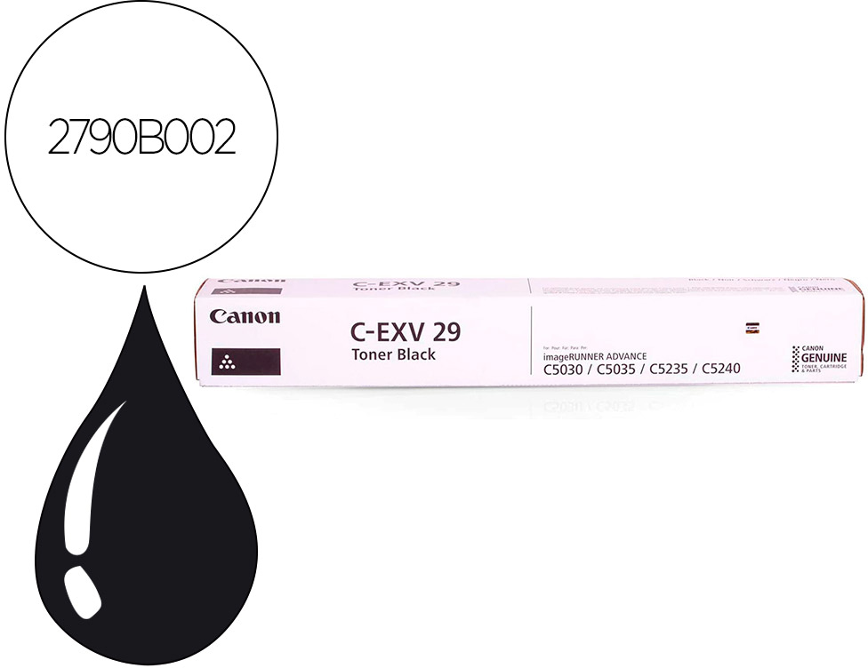 Toner EXV29B (Preto) - CANON