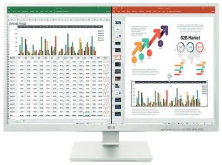 Monitor IPS LED 27 27BK55YP-W Full HD (Branco) - LG