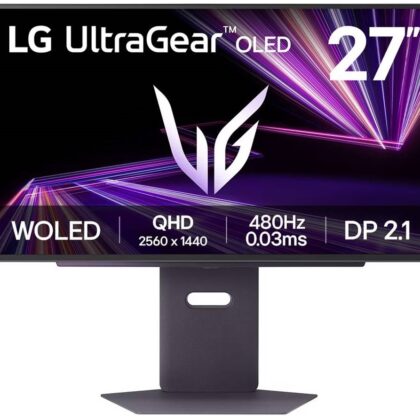 Monitor Gaming UltraGear OLED 27 27GX790A-B QHD 480Hz FreeSync Premium Pro (Preto) - LG
