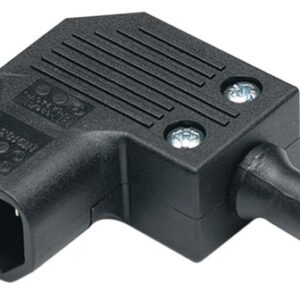 Ficha Alimenta??o Tripolar Curva Macho (IEC C14) 10A 250V