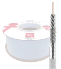 Bobine Cabo Coaxial N46V3 TK RG6 PVC ITED 2ª ED. Branco (100 mts) - TEKA