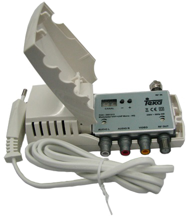 Modulador c/ Display VHF/UHF Stereo HQ - TEKA