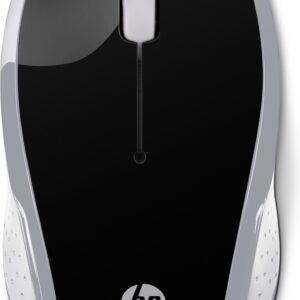 Rato Ótico 200 Wireless 1000DPI (Preto/Prateado) - HP