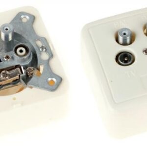 Tomada Antena Exterior (2x SAT / TV / FM) Terminal - CABLETECH