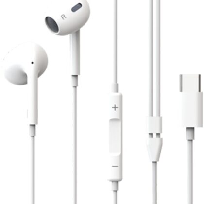 Auriculares 210+ c/ Microfone USB-C (Branco) - KODAK