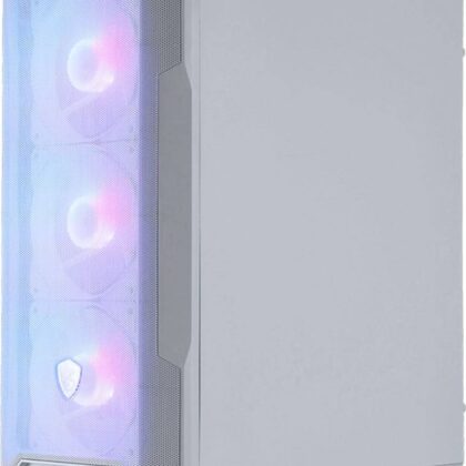 Caixa Micro-ATX MAG Forge M100R ARGB Tempered Glass (Branco) - MSI