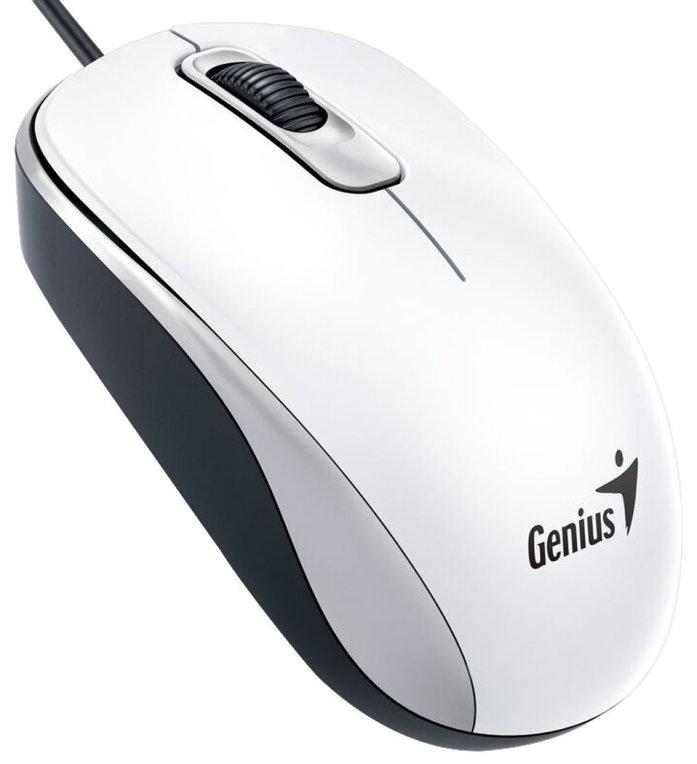 Rato Óptico USB 1000DPI (Branco) - GENIUS DX-110