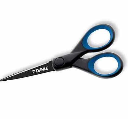 Tesoura de escritório Dahle 54305 13cm Revestida a titânio Revestimento antiaderente Cabos revestidos a borracha