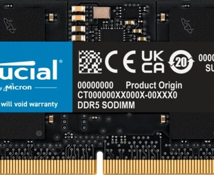 Memoria RAM Crucial 16GB DDR5 4800MHz CL40 SoDimm