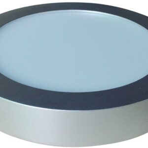 Painel de LED Superficie Redondo (Ø 22,5cm) 18W 6000K - Aço Escovado