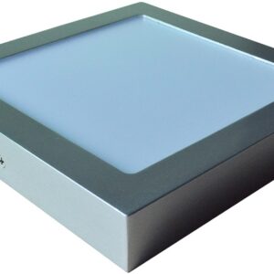 Painel de LED Superficie Quadrado (22 x 22 cm) 20W 3000K/4000K/6000K 2000Lm - A?o Escovado