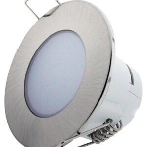 Painel de LED Redondo Ø8,3cm 5W Branco Q. 3000K 350Lm - Cinza