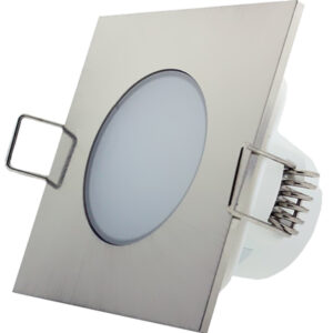 Painel de LED Quadrado (8 x 8cm) 5W Branco Q. 3000K 350Lm - Cinza
