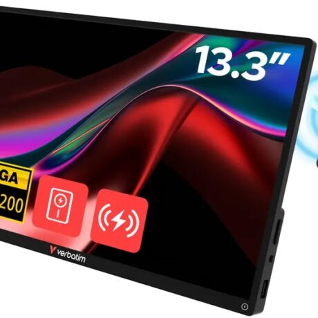 Monitor Portátil Touch IPS 13,3 WUXGA c/ PowerBank 5000mAh (Preto) - VERBATIM