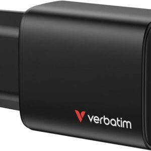 Carregador Universal Essentials 2x USB-C GaN 65W + 1x USB-A QC 3.0 - VERBATIM