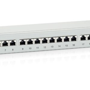 Patch Panel Cat.6 24 Portas 19 1U (Cinza) - EQUIP