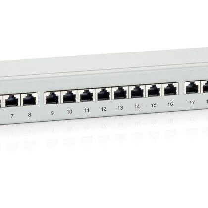 Patch Panel Cat.6 24 Portas 19 1U (Cinza) - EQUIP